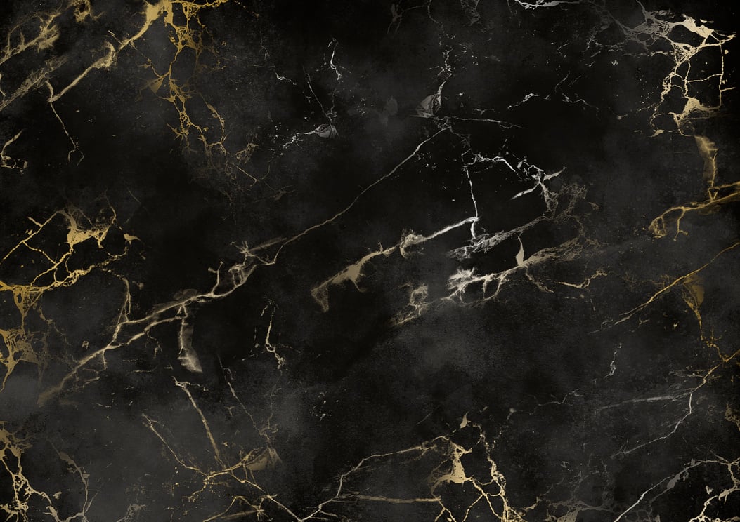 Black and Gold Marble Textured Background